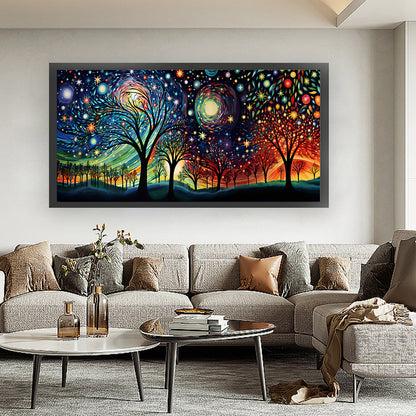 Starry Night - 11CT Stamped Cross Stitch 100*45CM