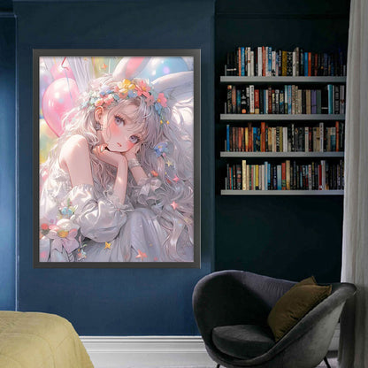 Bunny Girl - 11CT Stamped Cross Stitch 50*65CM