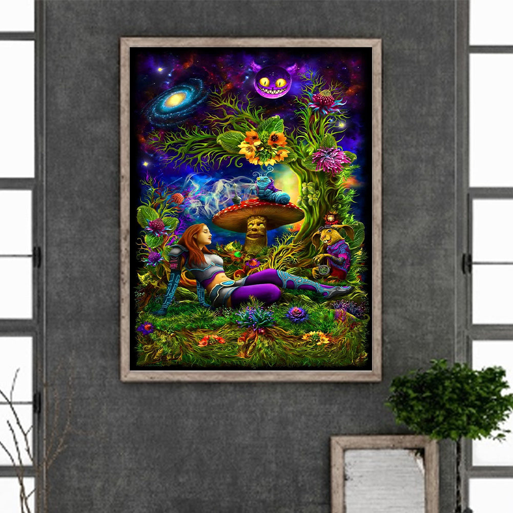Alice In Wonderland - Full Round Drill Diamond Painting 30*40CM