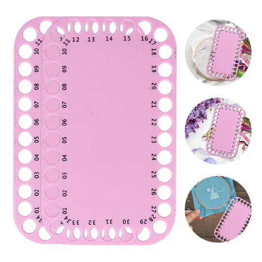 2 Pcs Sewing Thread Winding Plate Board for /Embroidery Storage 20x12cm (Pink)