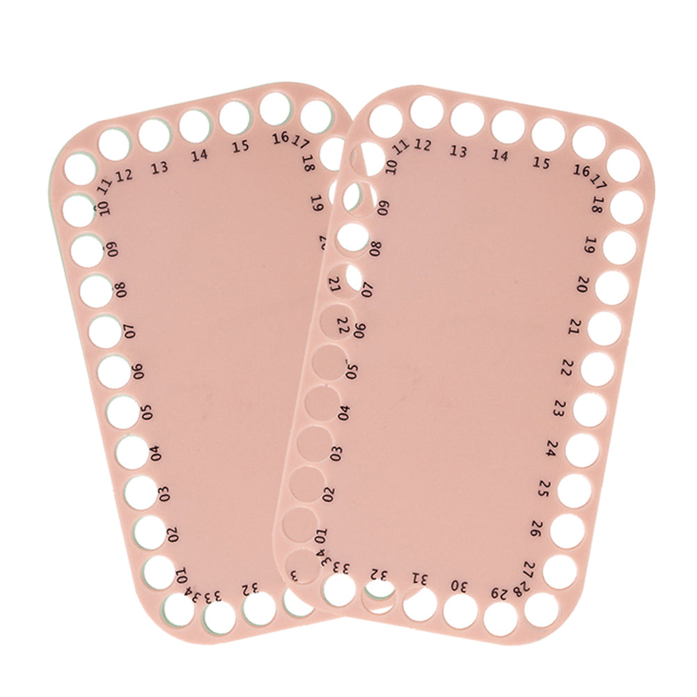 2 Pcs Sewing Thread Winding Plate Board for /Embroidery Storage 20x12cm (Beige)