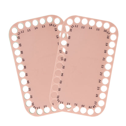 2 Pcs Sewing Thread Winding Plate Board for /Embroidery Storage 20x12cm (Beige)