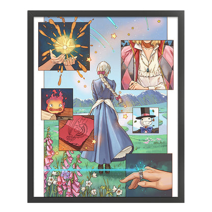 Hayao Miyazaki Animation-Howl'S Moving Castle - 11CT Stamped Cross Stitch 50*60CM