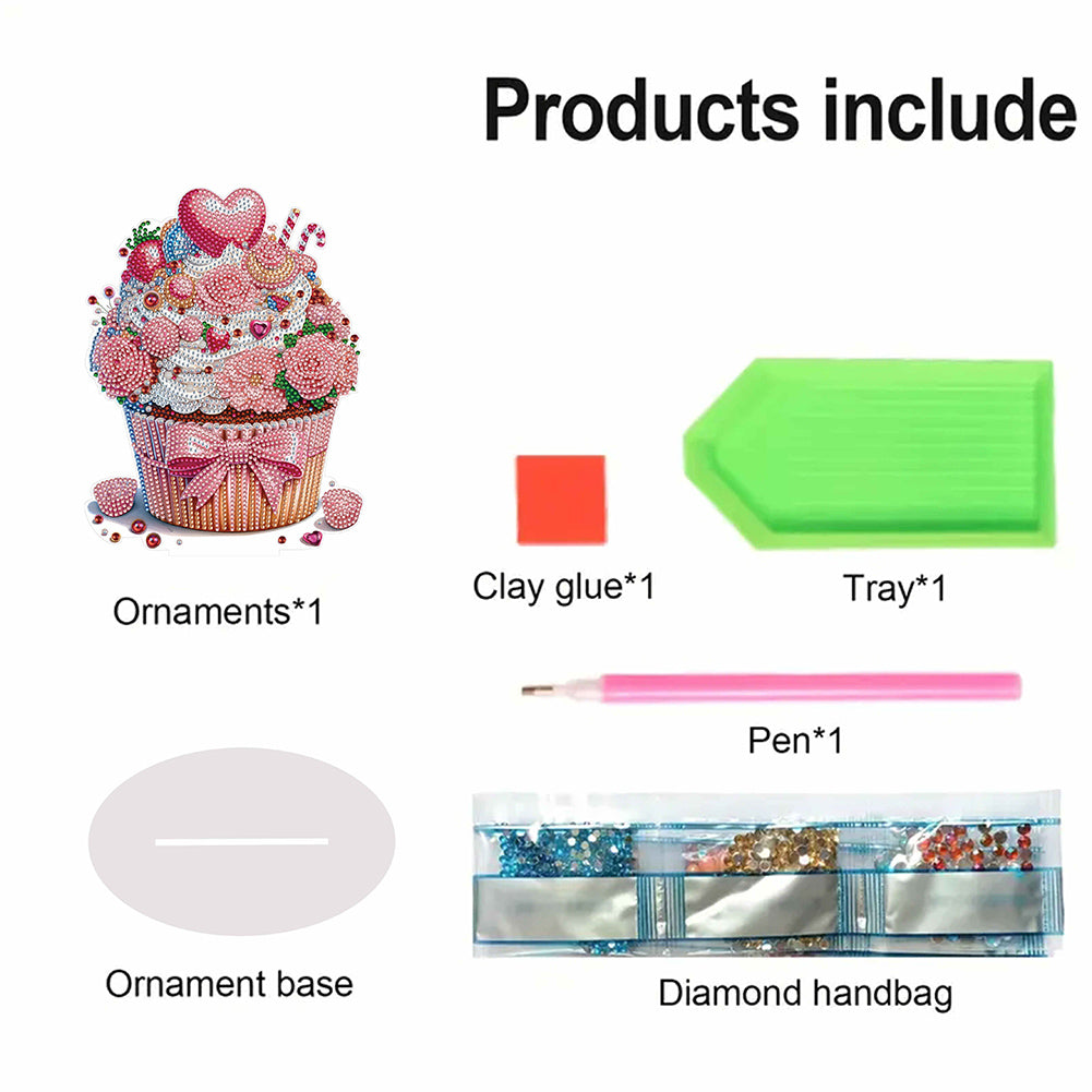 Heart Dessert DIY Diamond Painting Desktop Decoration for Office Desktop Decor