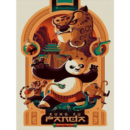 Kungfu Panda - 11CT Stamped Cross Stitch 40*55CM