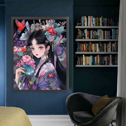 Ancient Style Girl - 11CT Stamped Cross Stitch 50*65CM