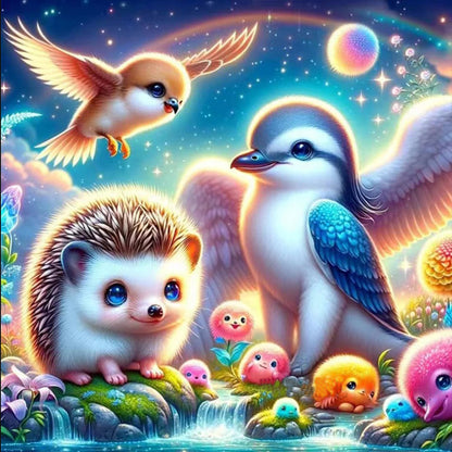 Forest Animal Conference - Full Round Drill Diamond Painting 30*30CM