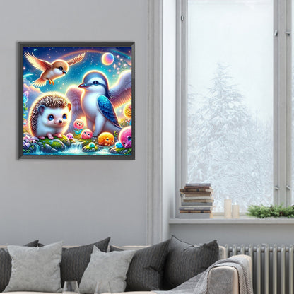Forest Animal Conference - Full Round Drill Diamond Painting 30*30CM