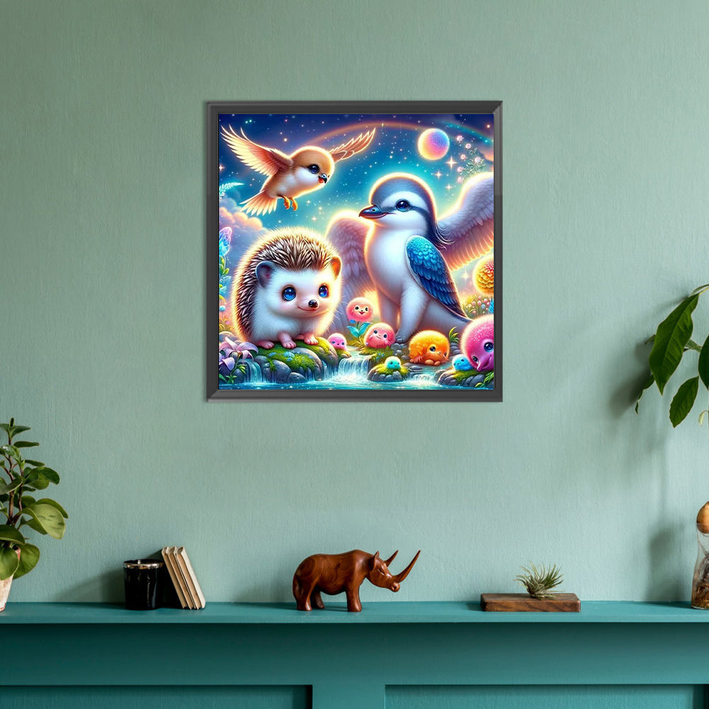 Forest Animal Conference - Full Round Drill Diamond Painting 30*30CM