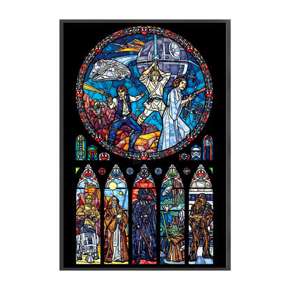 Glass Painting-Star Wars - 11CT Stamped Cross Stitch 50*77CM