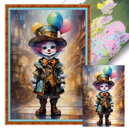Clown - 11CT Stamped Cross Stitch 40*60CM