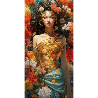 Flowers Classical Beauty - 11CT Stamped Cross Stitch 40*80CM