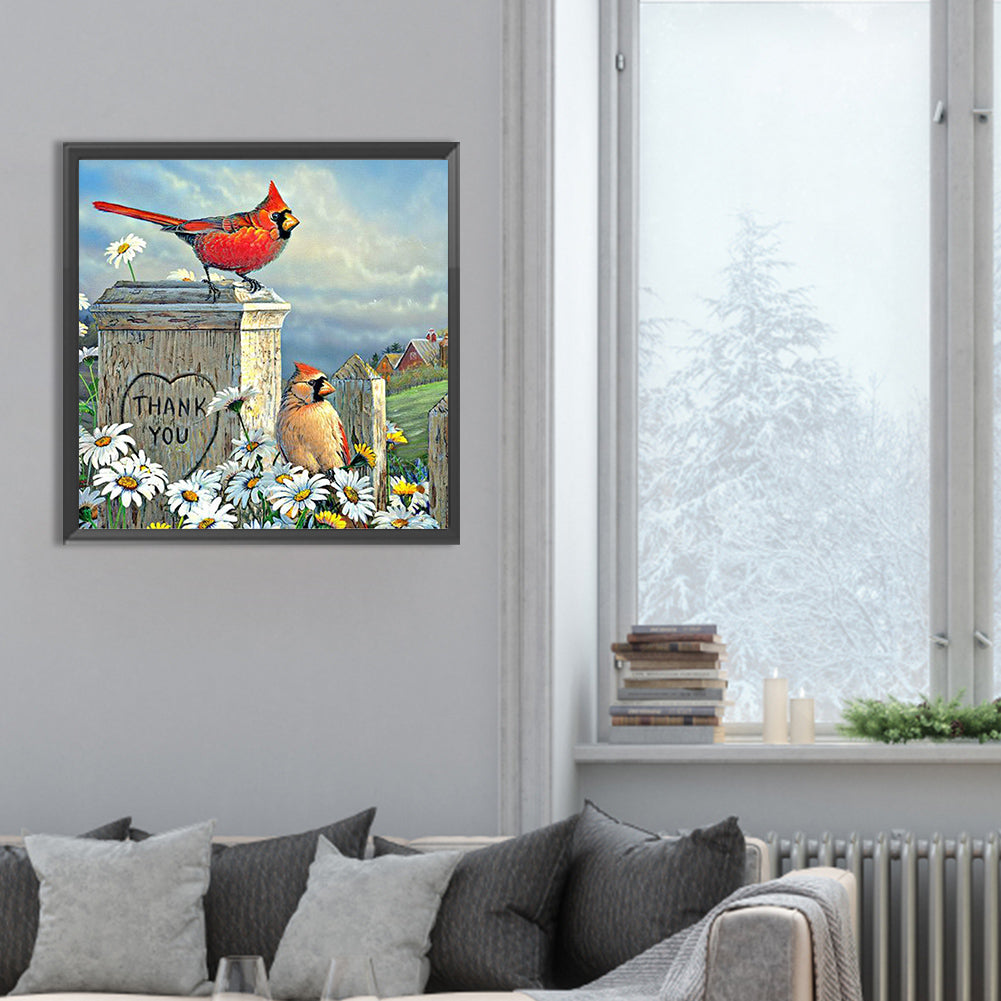 Cardinal - Full Round Drill Diamond Painting 30*30CM