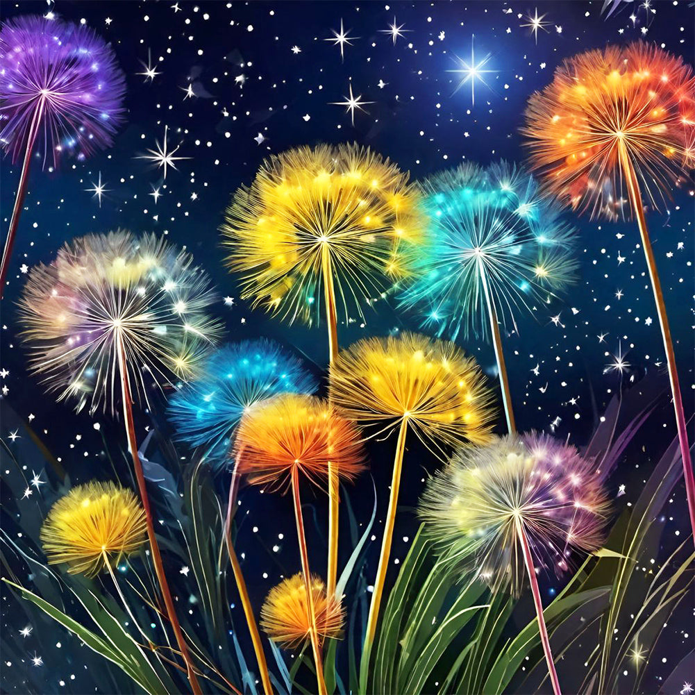 Dandelion - Full Round Drill Diamond Painting 30*30CM