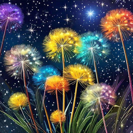 Dandelion - Full Round Drill Diamond Painting 30*30CM