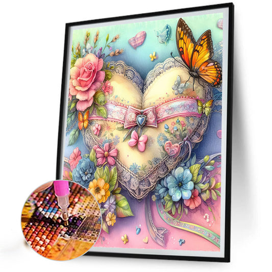Love Pansies - Full Round Drill Diamond Painting 50*60CM