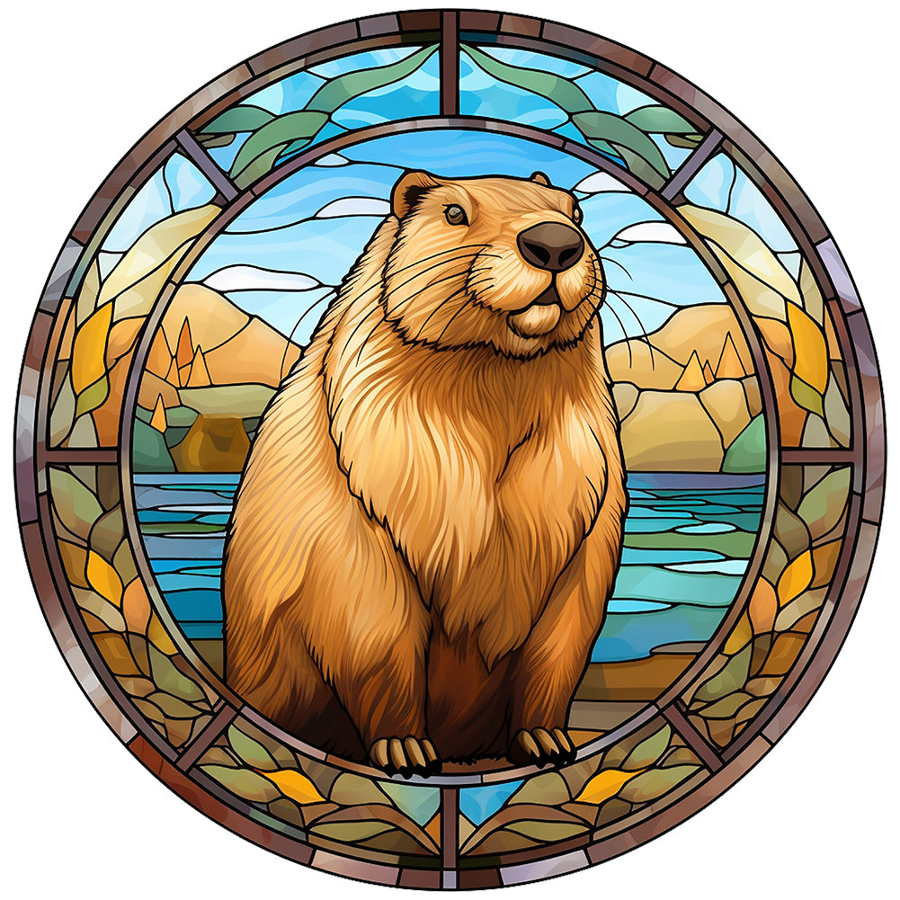 Capibala Glass Painting - Full Round Drill Diamond Painting 30*30CM