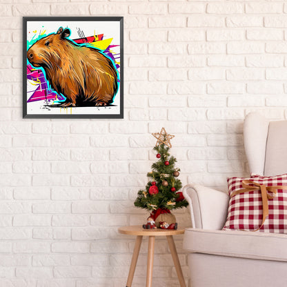 Capybara - Full Round Drill Diamond Painting 30*30CM