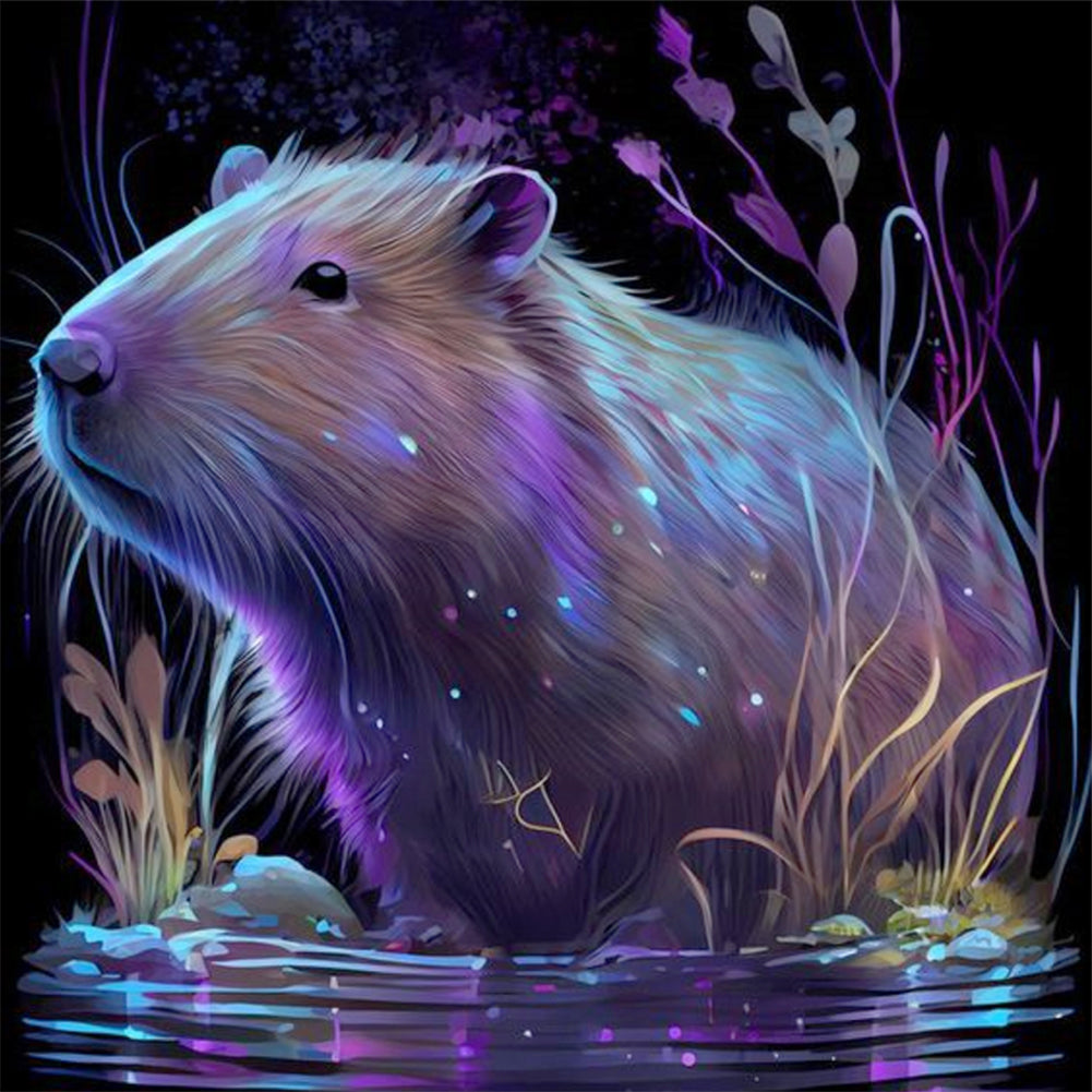 Capybara - Full Round Drill Diamond Painting 30*30CM