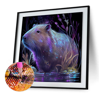 Capybara - Full Round Drill Diamond Painting 30*30CM