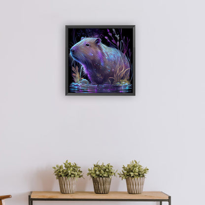 Capybara - Full Round Drill Diamond Painting 30*30CM