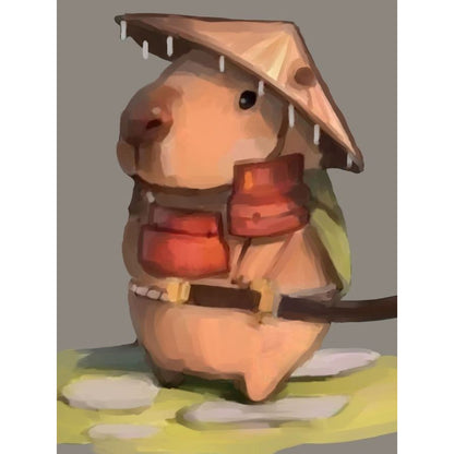 Martial Arts Capybara - Full Round Drill Diamond Painting 30*40CM