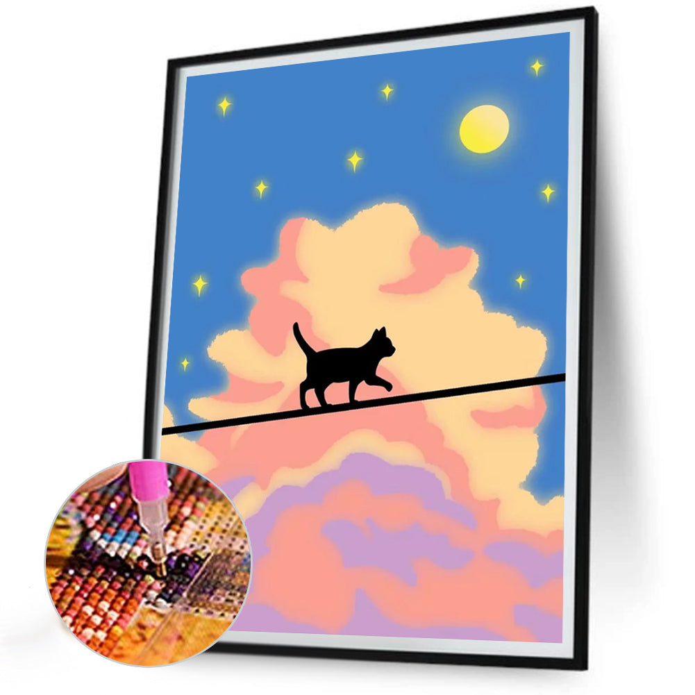 Cartoon Landscape Painting - Full Round Drill Diamond Painting 30*40CM
