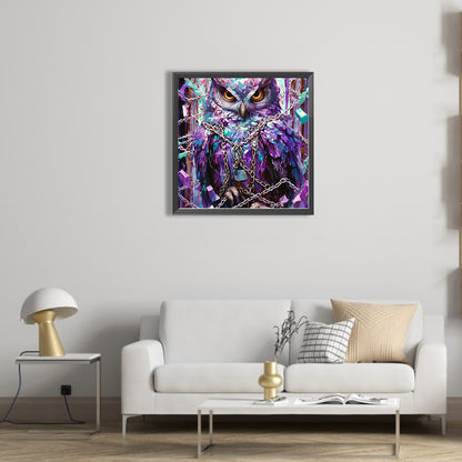 Owl - Full Square Drill Diamond Painting 40*40CM