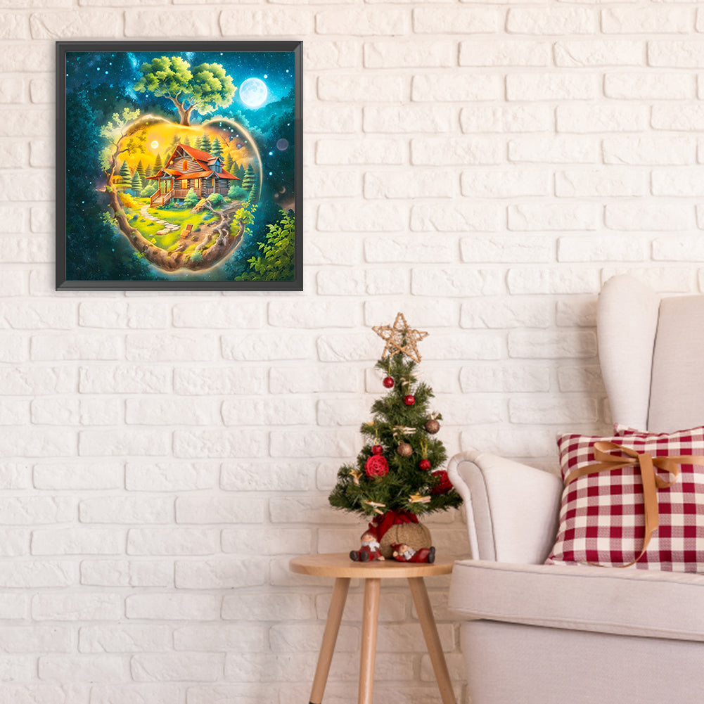 Quiet Apple Forest - Full Round Drill Diamond Painting 30*30CM