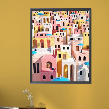 Colorful House - Full Square Drill Diamond Painting 40*50CM