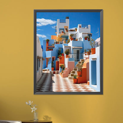 Colorful House - Full Square Drill Diamond Painting 40*50CM