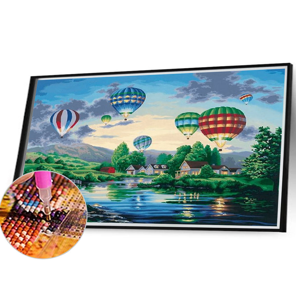 Hot Air Balloon - Full Square Drill Diamond Painting 40*30CM
