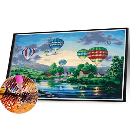 Hot Air Balloon - Full Square Drill Diamond Painting 40*30CM