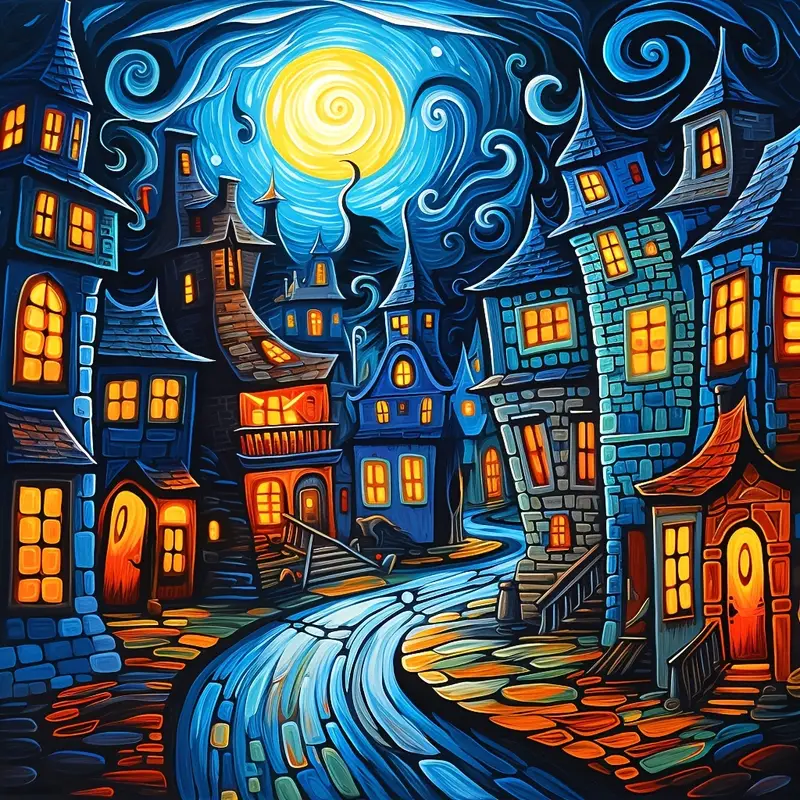 Star City - Full Round Drill Diamond Painting 40*40CM