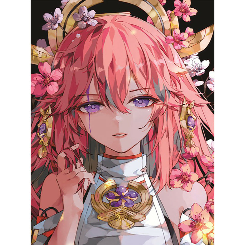 Yae Sakura - Full Round Drill Diamond Painting 30*40CM
