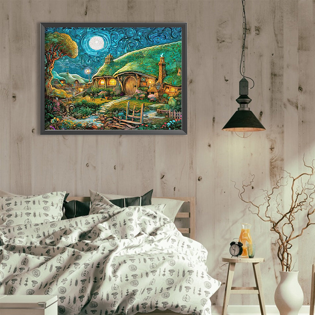 Goblin Hut - Full Round Drill Diamond Painting 45*35CM
