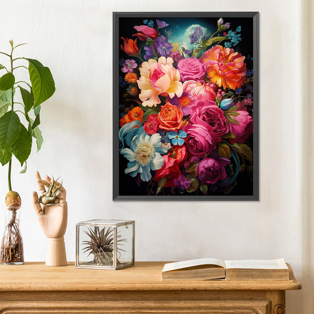 Bouquet - Full Round Drill Diamond Painting 30*40CM