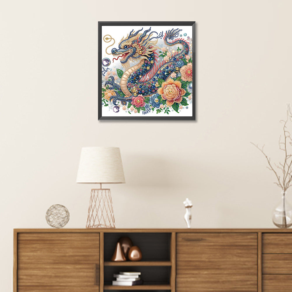 Gorgeous Dragon - Special Shaped Drill Diamond Painting 30*30CM