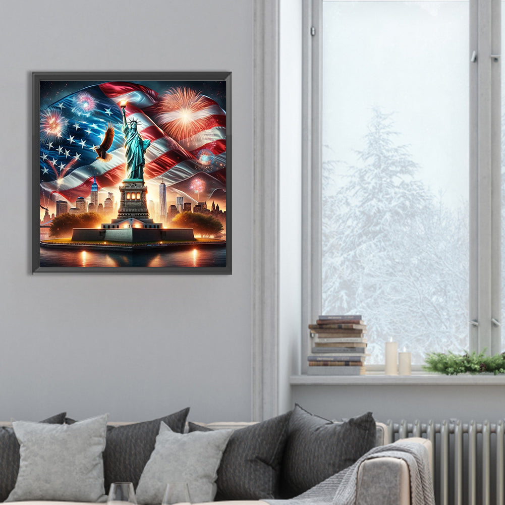 American Eagle - Full Round Drill Diamond Painting 30*30CM
