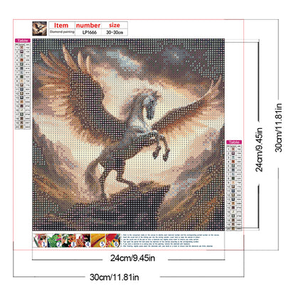 Angel Horse - Full Round Drill Diamond Painting 30*30CM