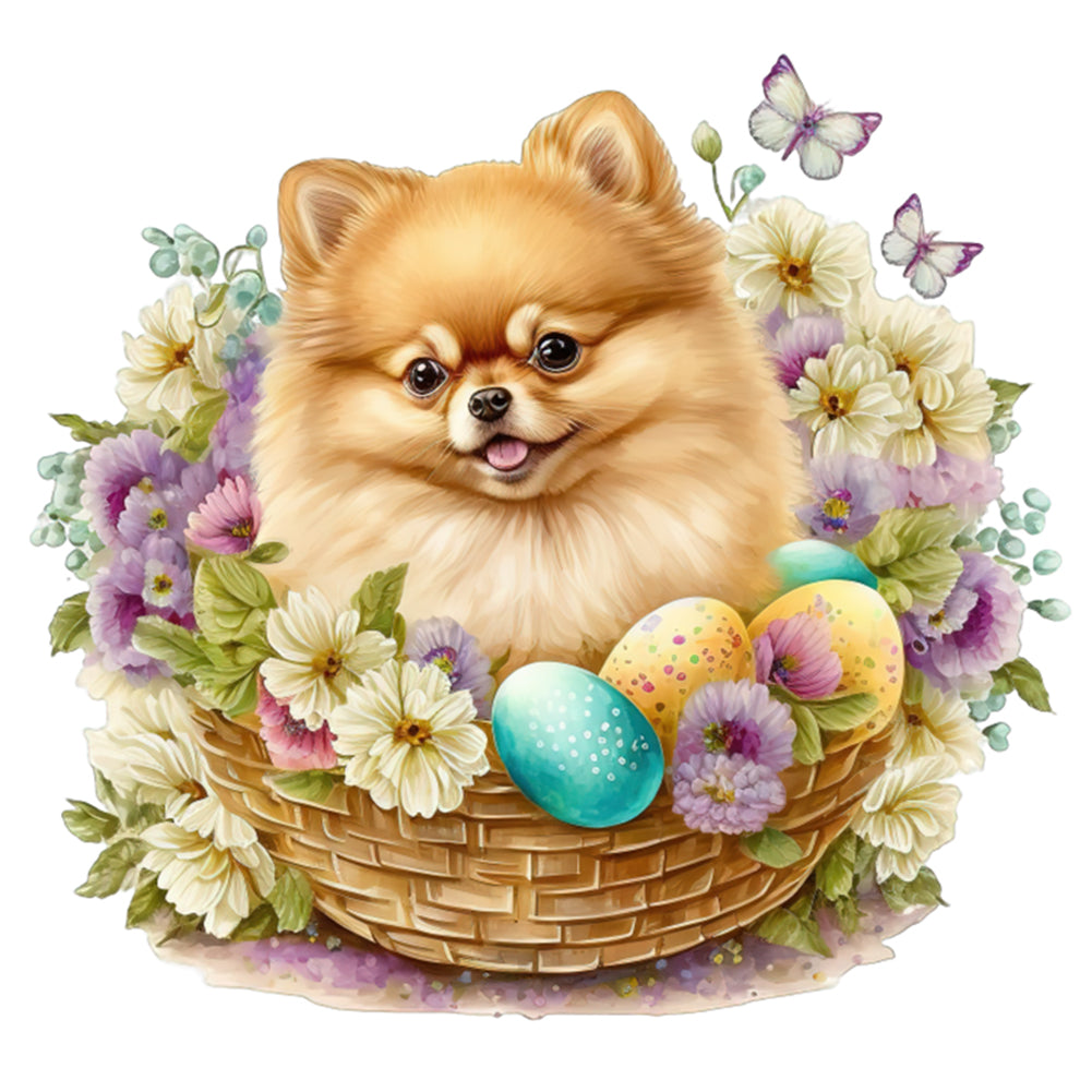 Puppy - 18CT Stamped Cross Stitch 30*30CM
