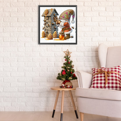 Easter Garden Gnome - Special Shaped Drill Diamond Painting 30*30CM