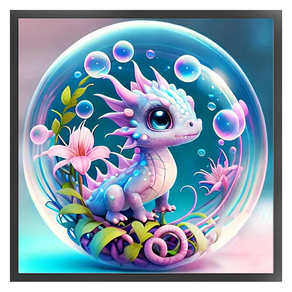 Crystal Ball Zodiac Signs-Dragon - 11CT Stamped Cross Stitch 40*40CM