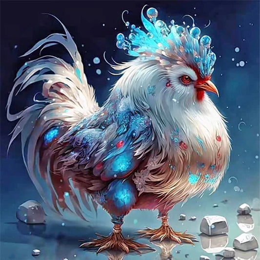 Zodiac Sign - Rooster - 11CT Stamped Cross Stitch 40*40CM