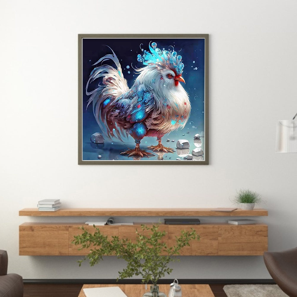 Zodiac Sign - Rooster - 11CT Stamped Cross Stitch 40*40CM