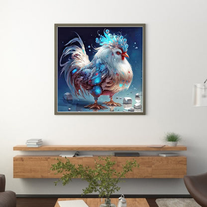 Zodiac Sign - Rooster - 11CT Stamped Cross Stitch 40*40CM