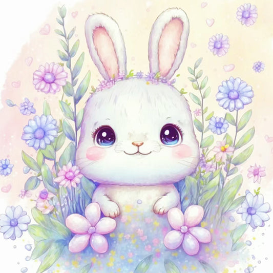 Zodiac Sign-Rabbit - 11CT Stamped Cross Stitch 40*40CM
