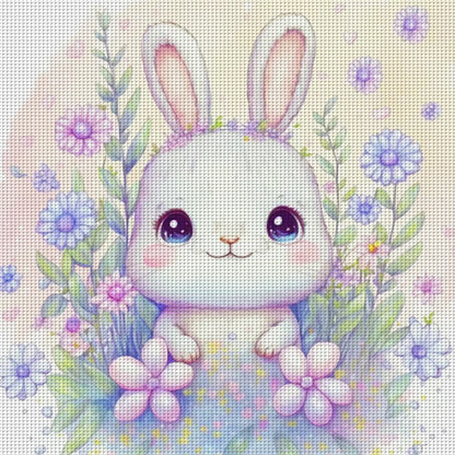 Zodiac Sign-Rabbit - 11CT Stamped Cross Stitch 40*40CM