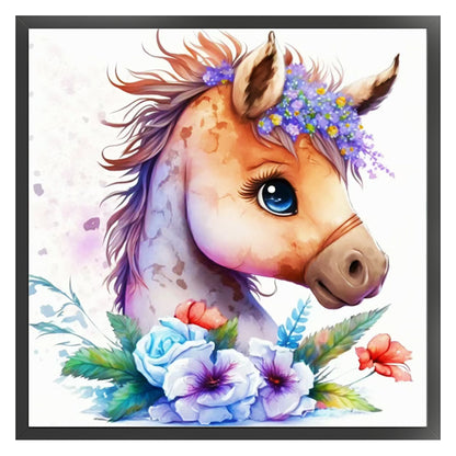 Zodiac Sign-Horse - 11CT Stamped Cross Stitch 40*40CM