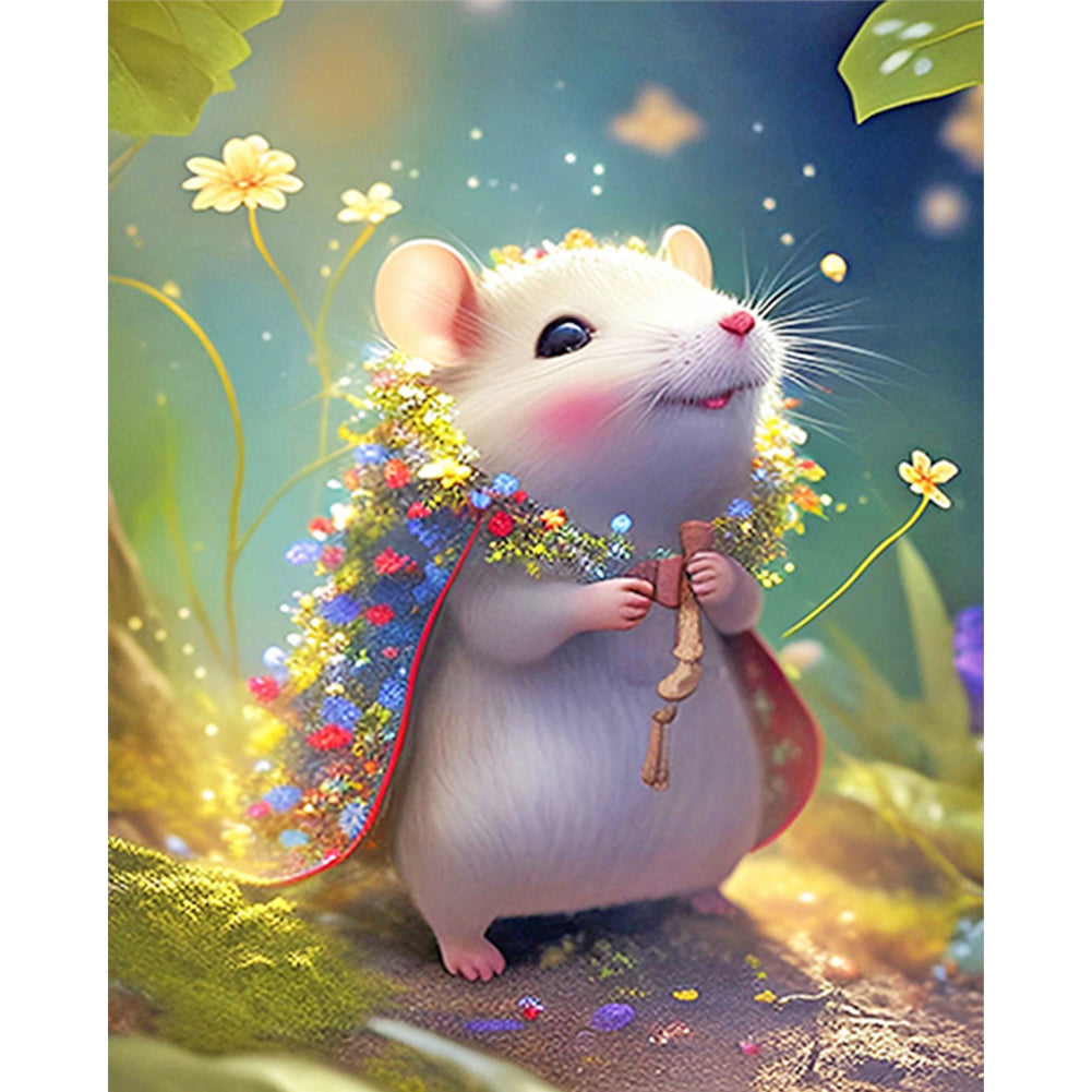 Zodiac Sign - Rat - 11CT Stamped Cross Stitch 40*50CM